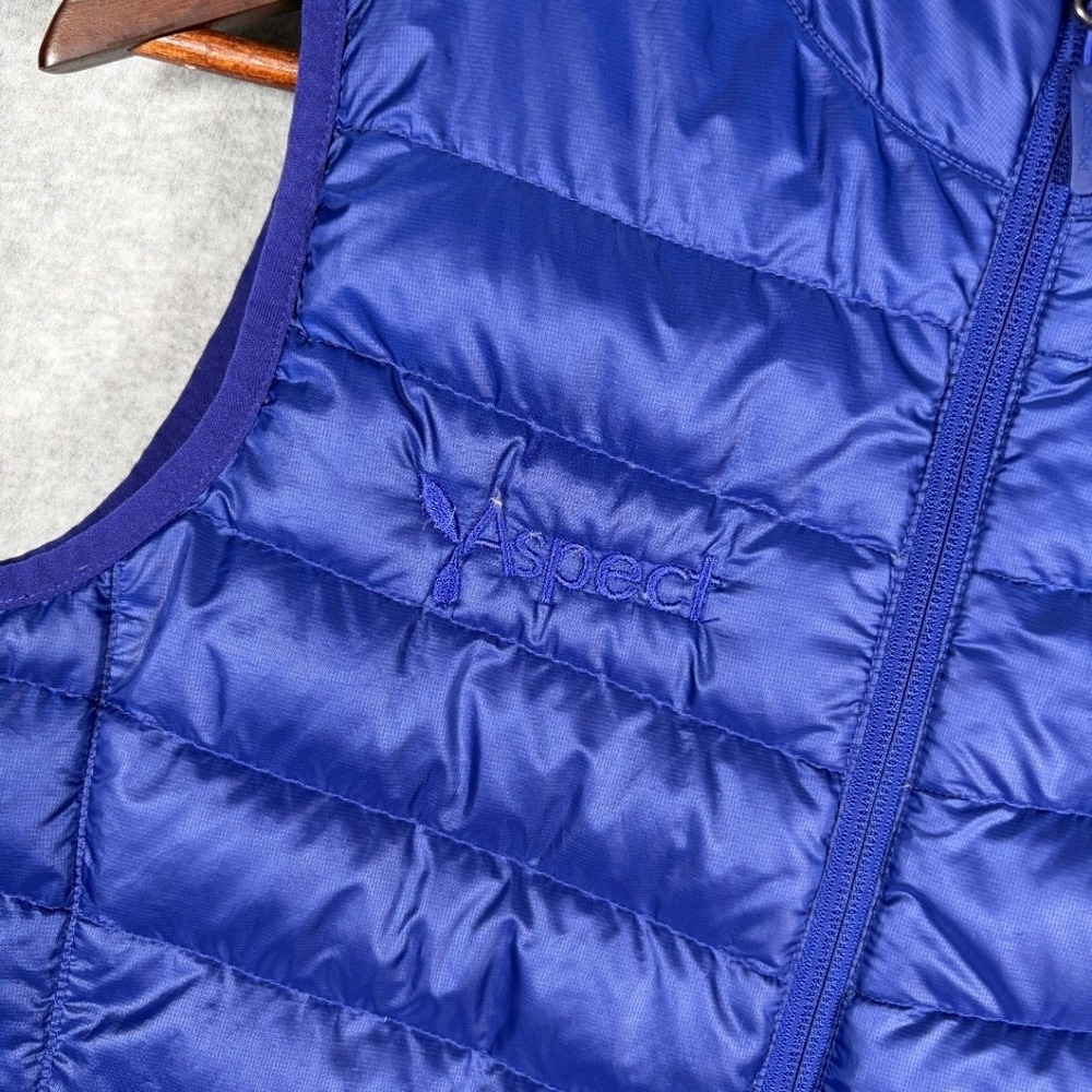 Marmot Vest Women Small Puffer 700 Fill Blue Down Quilted Embroidered Logo - Picture 7 of 12
